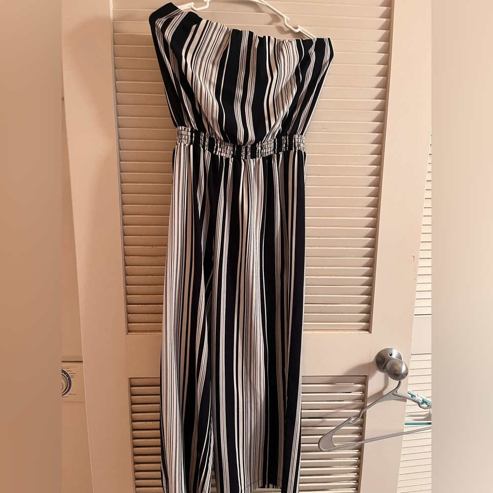 Socialite Strapless Stripe Jumper